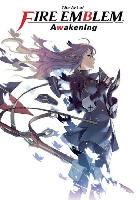 the cover of the art of fire emblem awakening, featuring lucina.