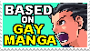 ace attorney based on gay manga stamp