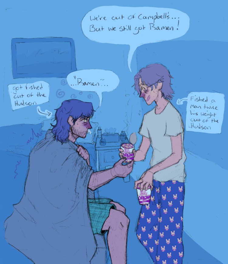 In Sickness and In Health prompt art for Otasune Week 2023